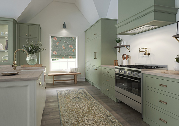 Borneo, Spearmint - Twist&Fit Roman Blind - Image 6